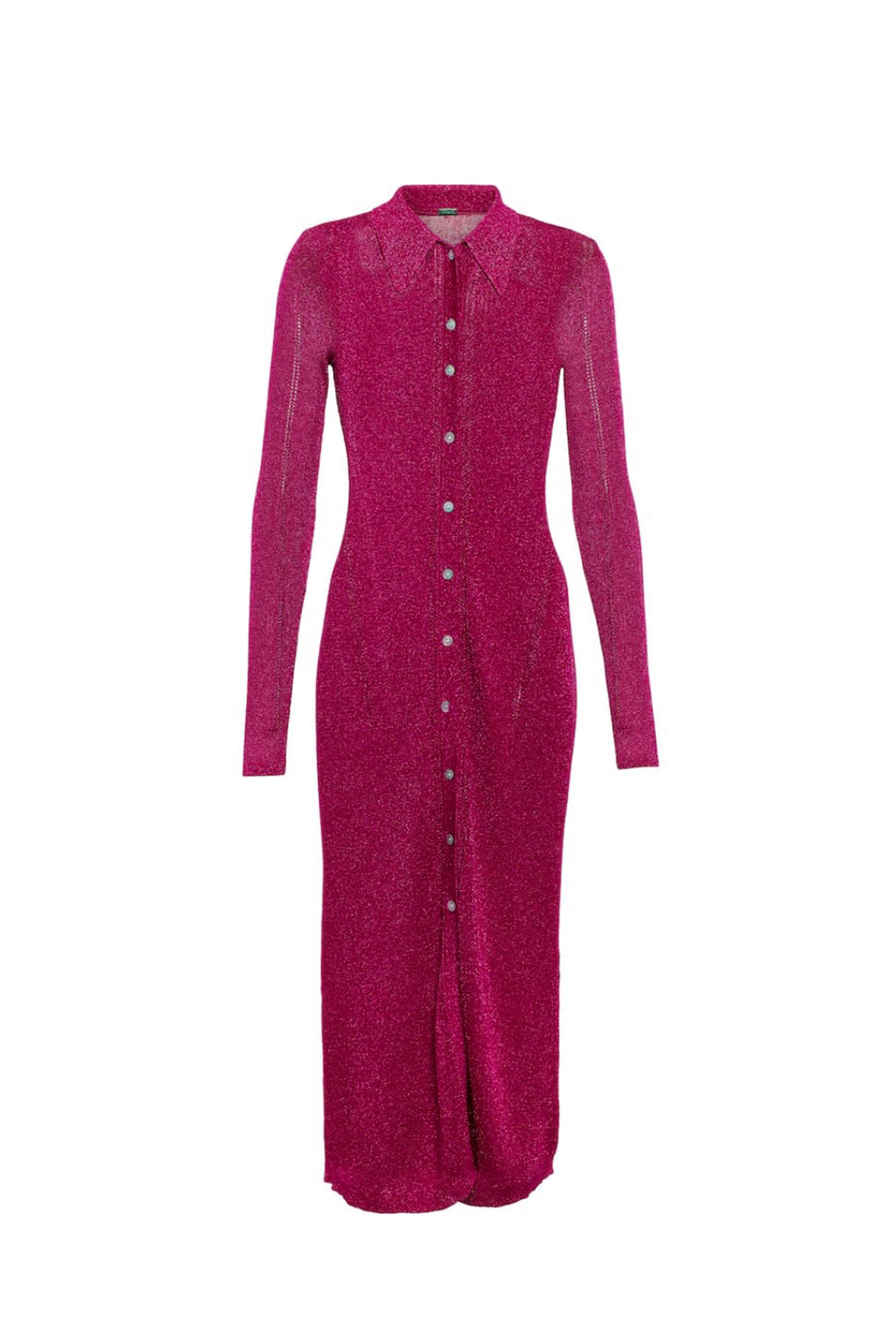 dodo bar or pink dress Dodo Bar Or Ella Knitted Buttoned Midi Dress In Pink - 51% Off