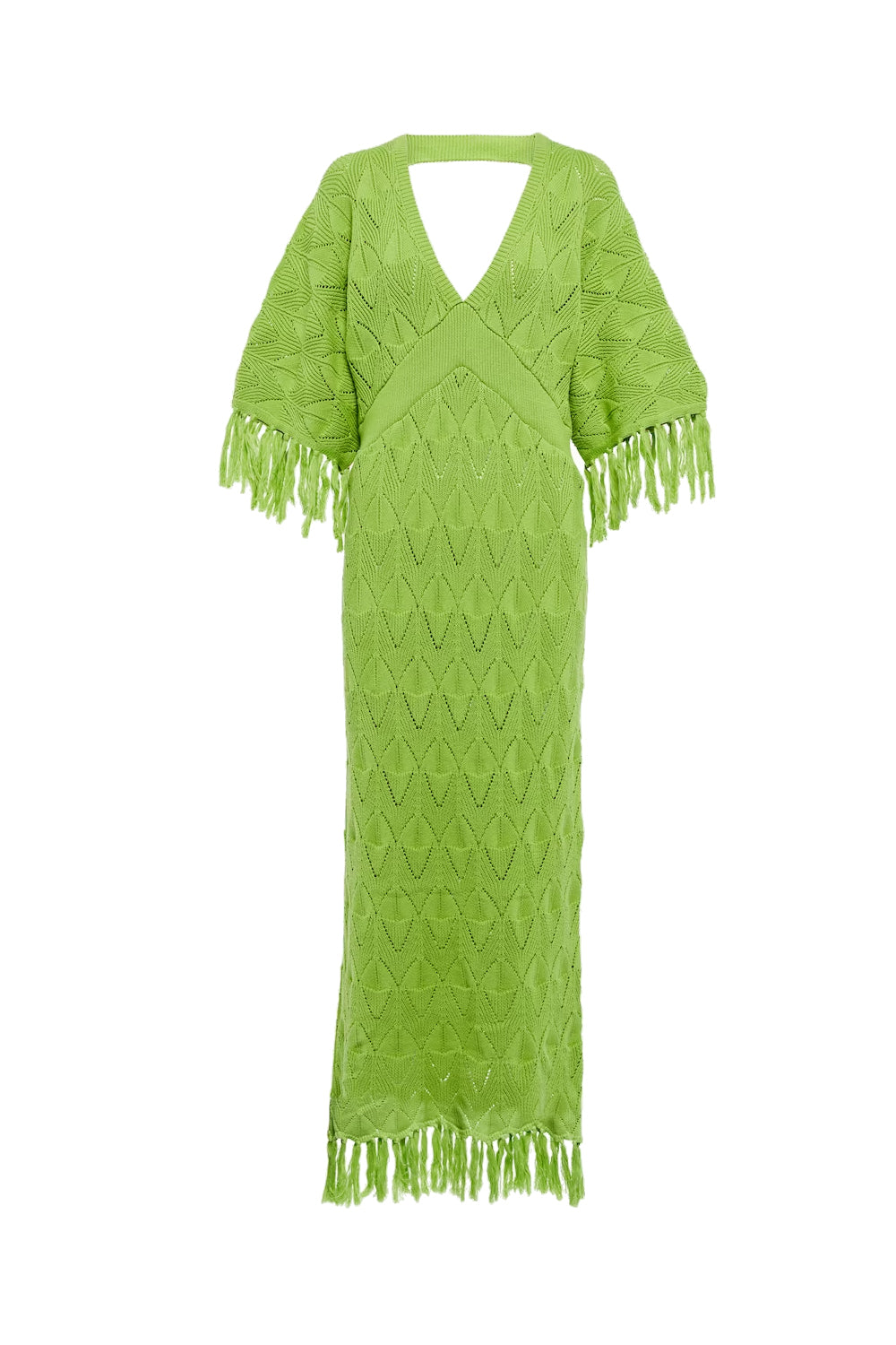 dodo bar or green dress Metallic knit maxi dress in green - Dodo Bar Or